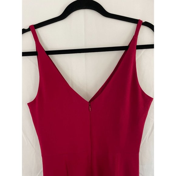 NEW Dress The Population Anita Low Back Sheath Dress Garnet M Red - Picture 8 of 12